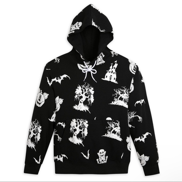 New with tags - Disney - Mickey & Minnie Mouse Halloween Glow-in-the-Dark Hoodie - Picture 6 of 10